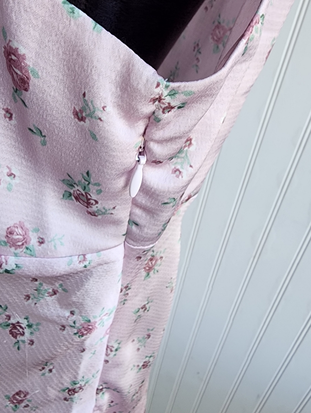 NWT BP NORDSTROM Women's Pink Cake Floral Sleeveless Satin Mini Dress Size XL - Picture 7 of 16